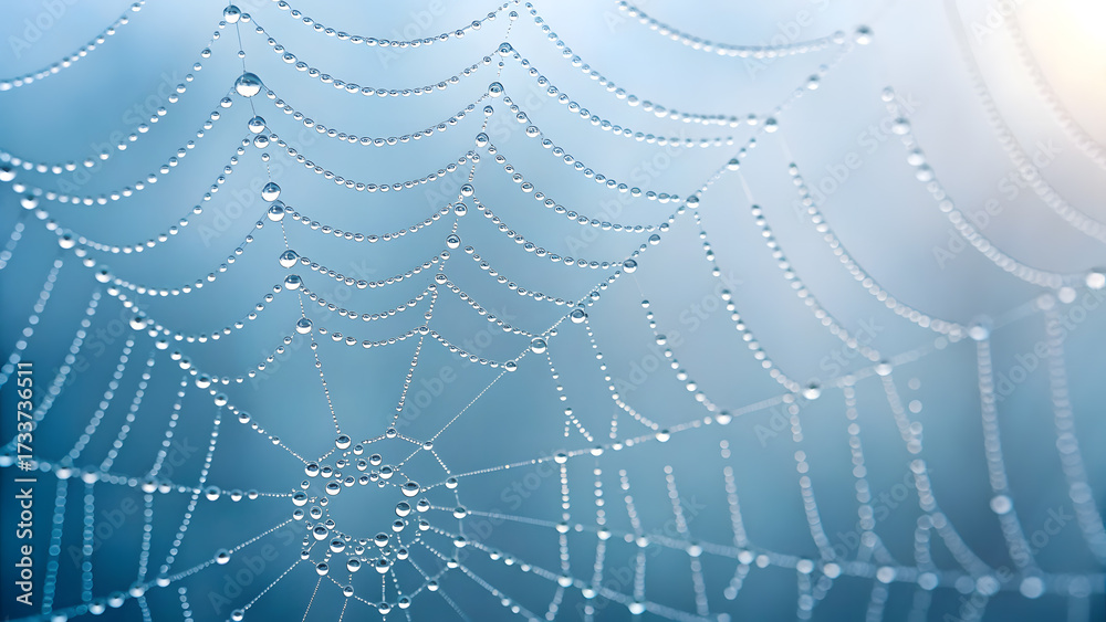Naklejka premium Molecular Structure and Its Significance in Science. transparent molecular bonds forming a delicate web