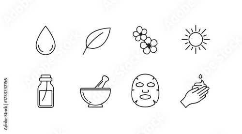 Vector art of cosmetic set