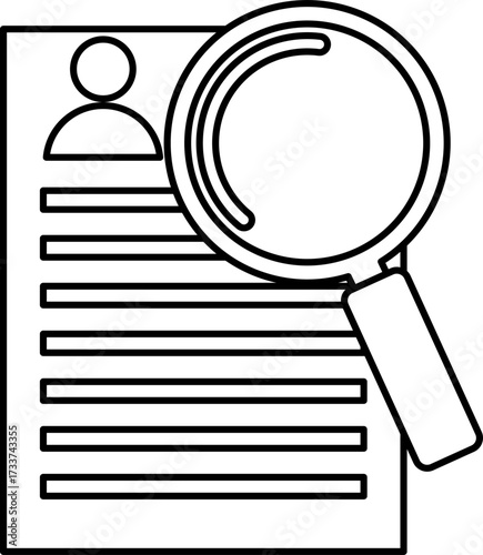 Business Project Icon Outline