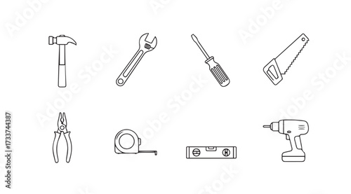 Vector art of tools