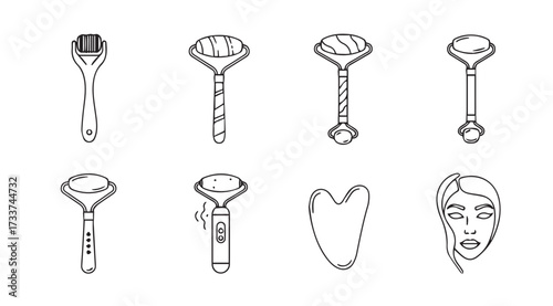 Vector art of face roller isolated