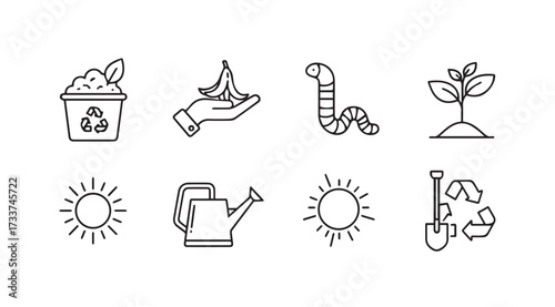 Vector art of compost on white