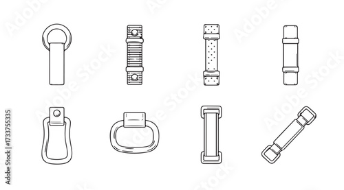 Vector art of buckles