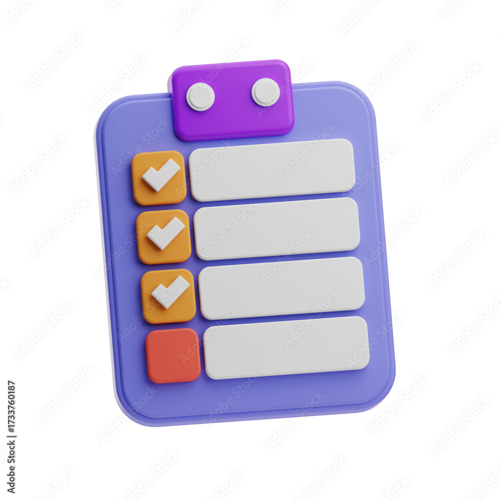 Fototapeta premium Checklist Clipboard Icon