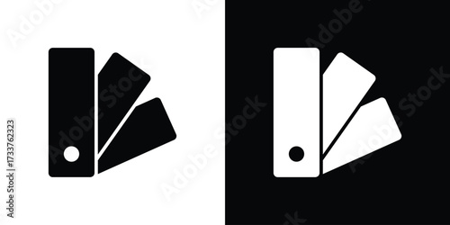Swatchbook icon illustration element design. black glyph icons