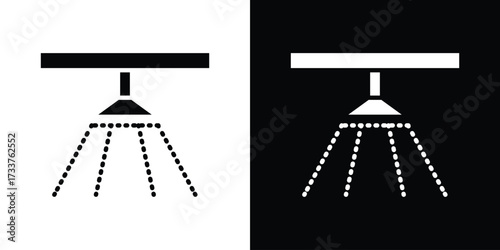 Sprinkler icon illustration element design. black glyph icons