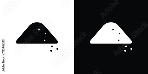 Mound icon illustration element design. black glyph icons