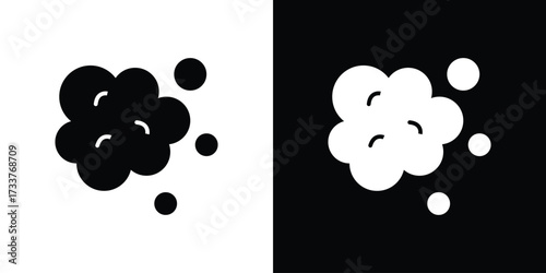 Foam icon illustration element design. black glyph icons