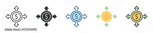 Business Expansion Icon Set Multiple Style Collection