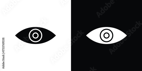 Eyes icon illustration element design. black glyph icons