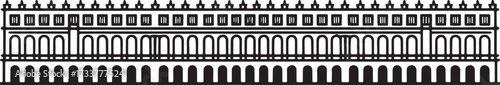 Doge Palace Vector Illustration Facade Historical Landmark Venice Italy Travel Sightseeing