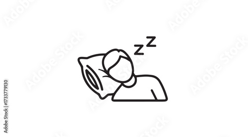 Vector art of sleep