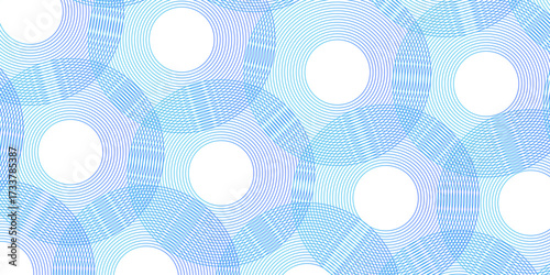 Geometric circle stripe diagonal overlap colorful minimal fabric textile design. abstract background oblique stripe diagonal line wave parallel blue digital vector illustration art pattern.	
