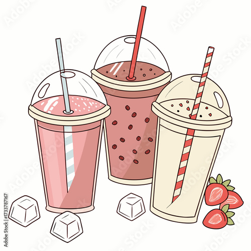 set of soda drinks