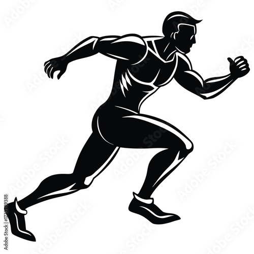 running man silhouette