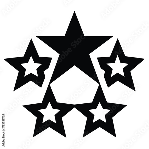 Energy Rating Stars Background Icon