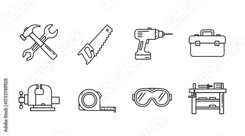 Vector art of tools