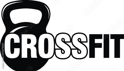 Powerful crossfit training artwork motivates fitness enthusiasts for intense strength exercises, and workouts