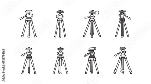 Vector art of tripod