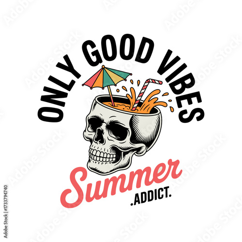 Skull and Vintage Tattoo T-shirt Vector Designs and Edgy, Punk-Inspired Graphics & Retro Tattoo Illustrations for Custom Graphic Tees-23