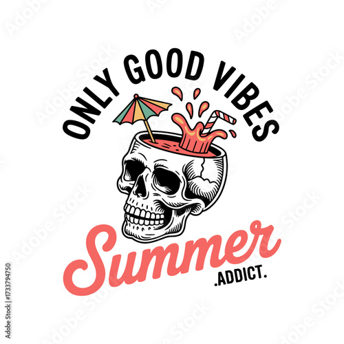 Skull and Vintage Tattoo T-shirt Vector Designs and Edgy, Punk-Inspired Graphics & Retro Tattoo Illustrations for Custom Graphic Tees-25