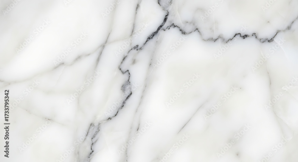 Fototapeta premium Closeup of white marble with black veins
