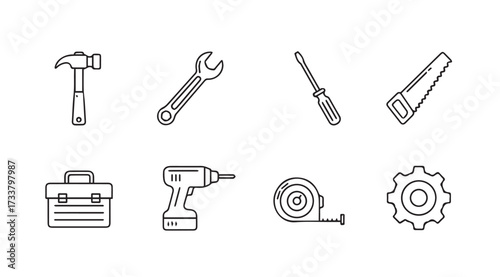 Vector art of tools
