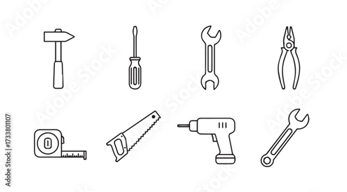 Vector art of tools