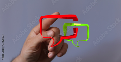 Concept of dialog with spee...