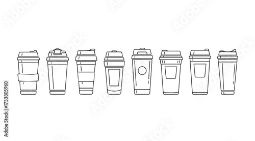 Vector art of coffee cup