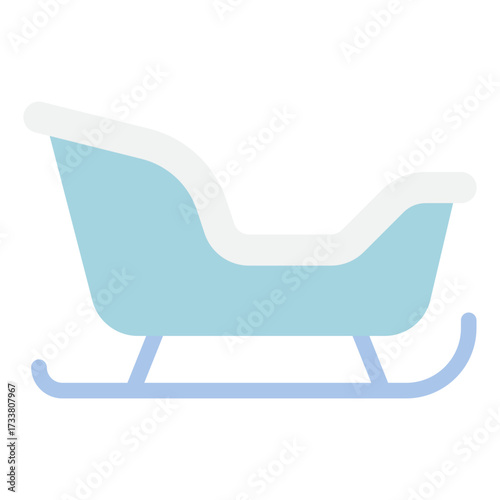 Baby Sleigh Illustration