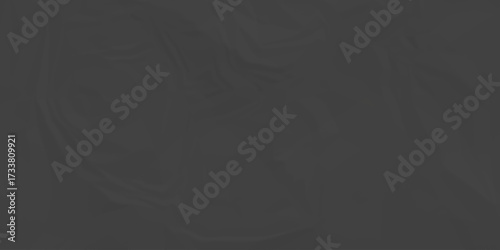 Black crumpled paper background texture pattern overlay. crinkled wrapper rumple wrinkled high resolution arts craft and Seamless black crumpled paper.	
