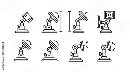 Vector art of camera mount