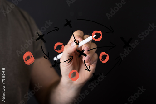 Image of a hand drawing a s...