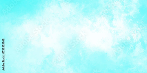 cloudy sky with color and white clouds filling the frame in an artistic watercolor painting style clouds background.
