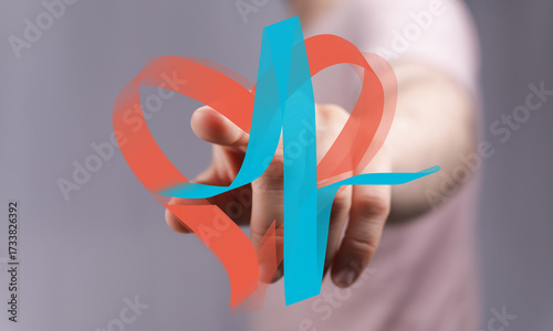 Hand interacting with a vib...