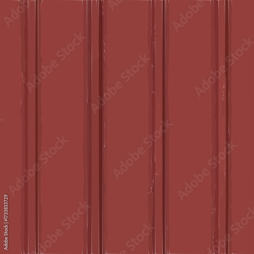 red wooden door