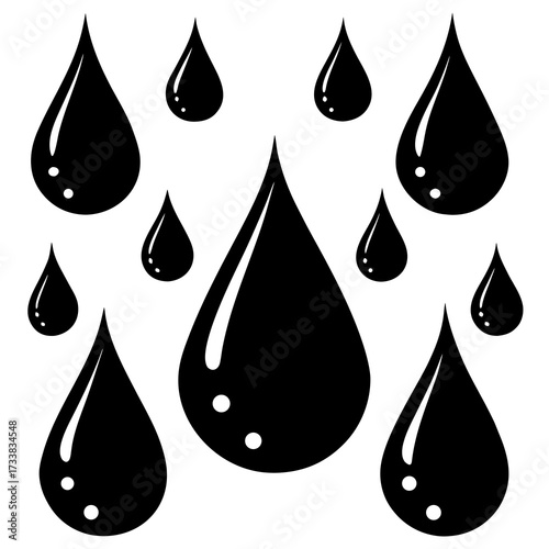 water drops vector illustration