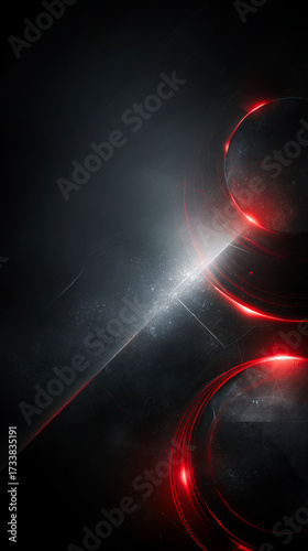 Abstract black futuristic advanced technology background