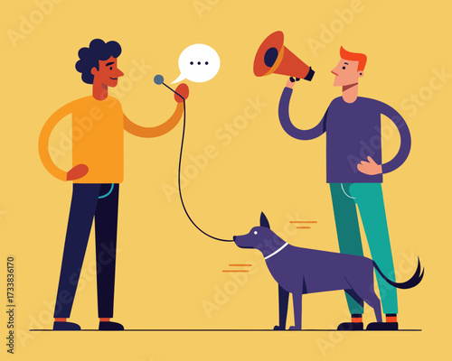 man and dog