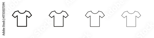 Shirt icon collection. Line vector sign, symbol for web and mobile