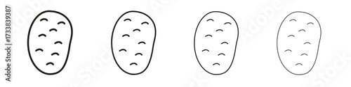 Music icon collection. Line vector sign, symbol for web and mobile