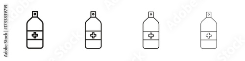 Medical pump icon collection. Line vector sign, symbol for web and mobile