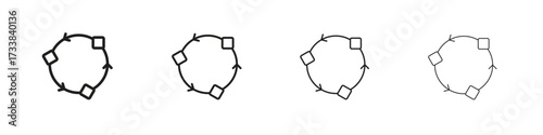 Adaptation icon collection. Line vector sign, symbol for web and mobile