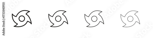 Hurricane icon collection. Line vector sign, symbol for web and mobile