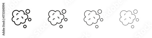 Foam icon collection. Line vector sign, symbol for web and mobile
