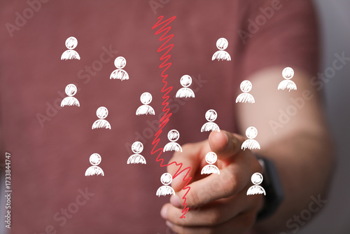 Stock photo depicting confl...