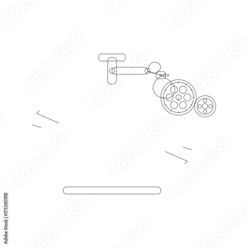 Surgical Lamp Unique Vector – Operating Room Light and Hospital Equipment Illustration
