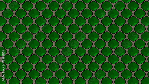 Green reptile scales texture background featuring a consistent geometric pattern suitable for design projects requiring a unique natural or abstract element