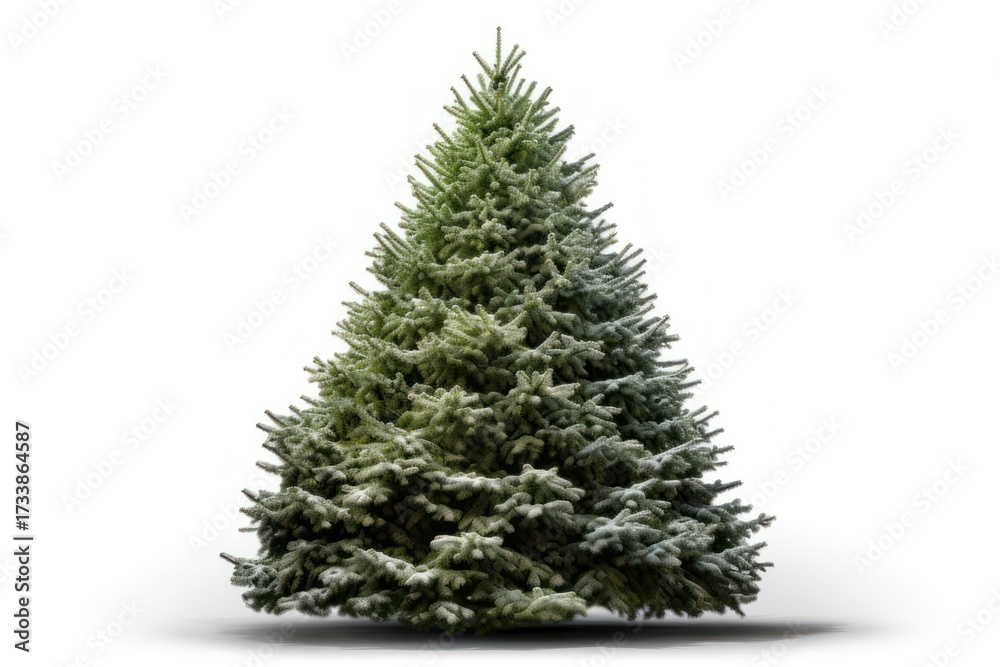 Fototapeta premium Christmas tree christmas plant white.